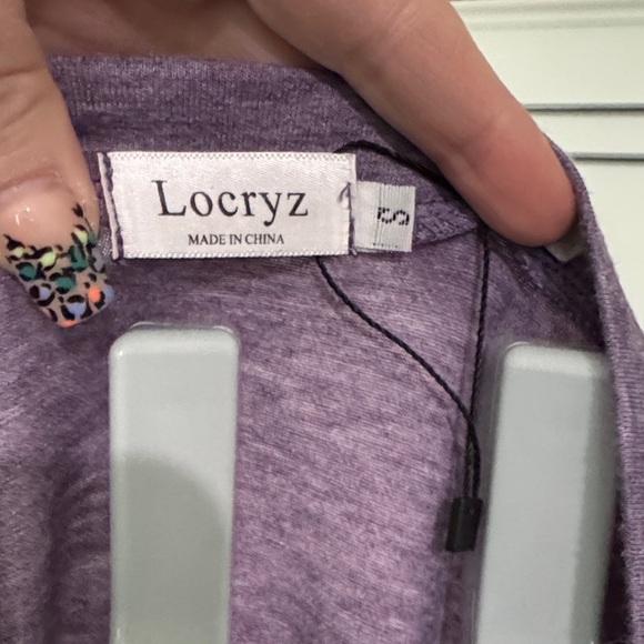 Locryz Purple V-Neck Dress - Picture 2 of 8